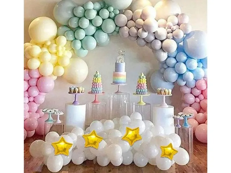 Raibow baby shower decoration