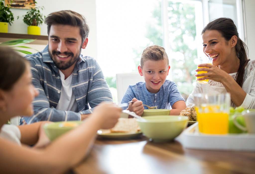 Recommended Eating Pattern for Families With Kids