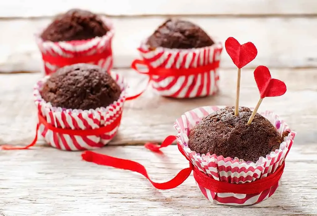 Valentine’s Day muffins