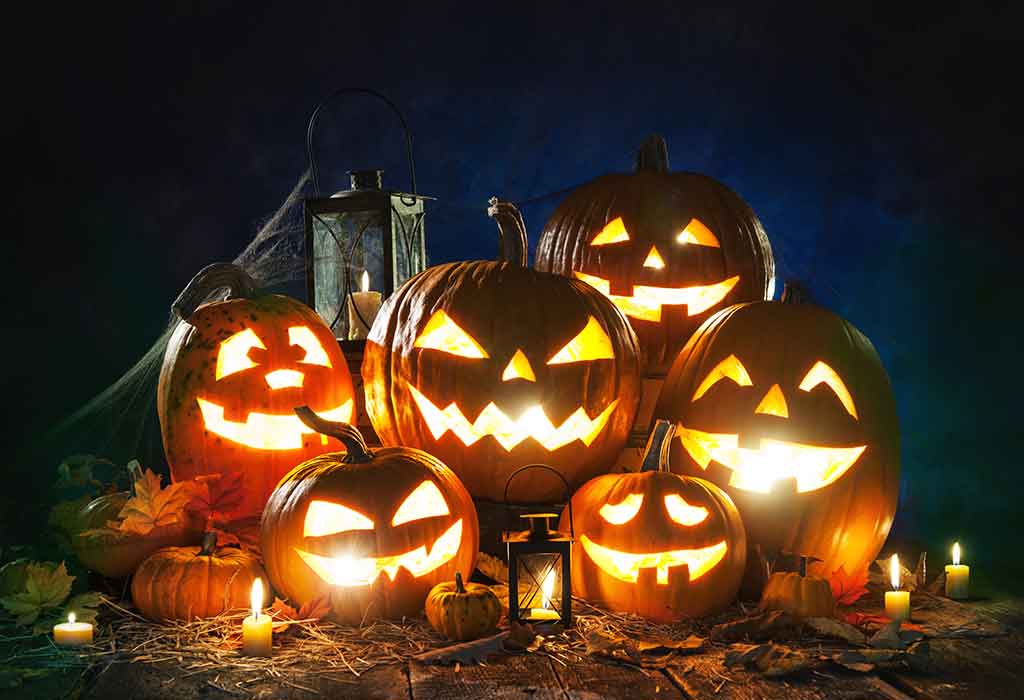 Halloween pumpkin lantern