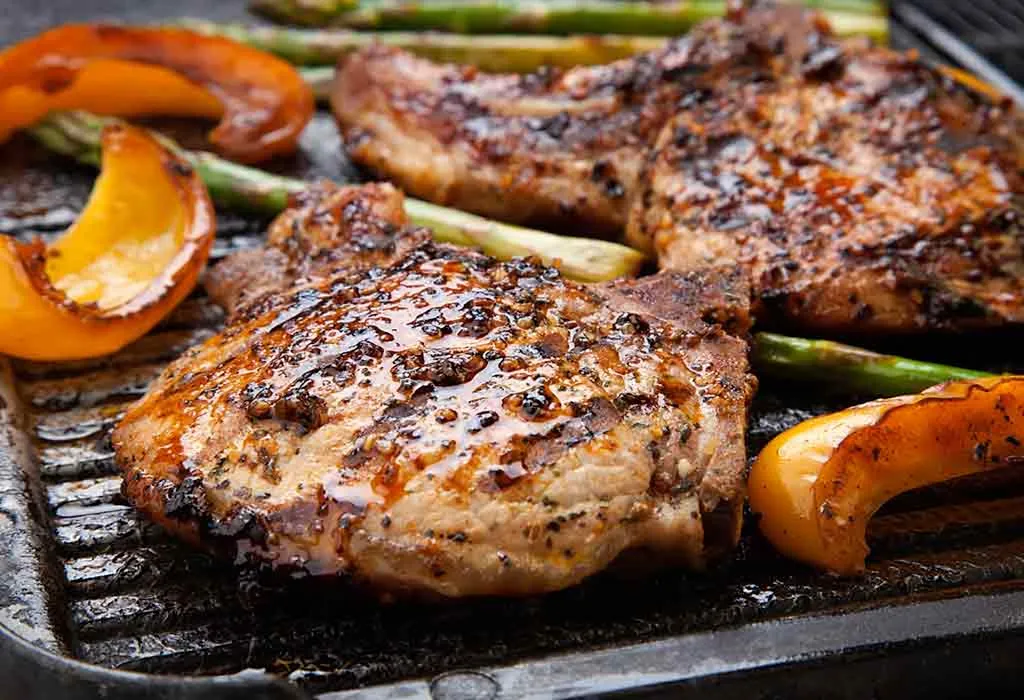 Juicy pork chops