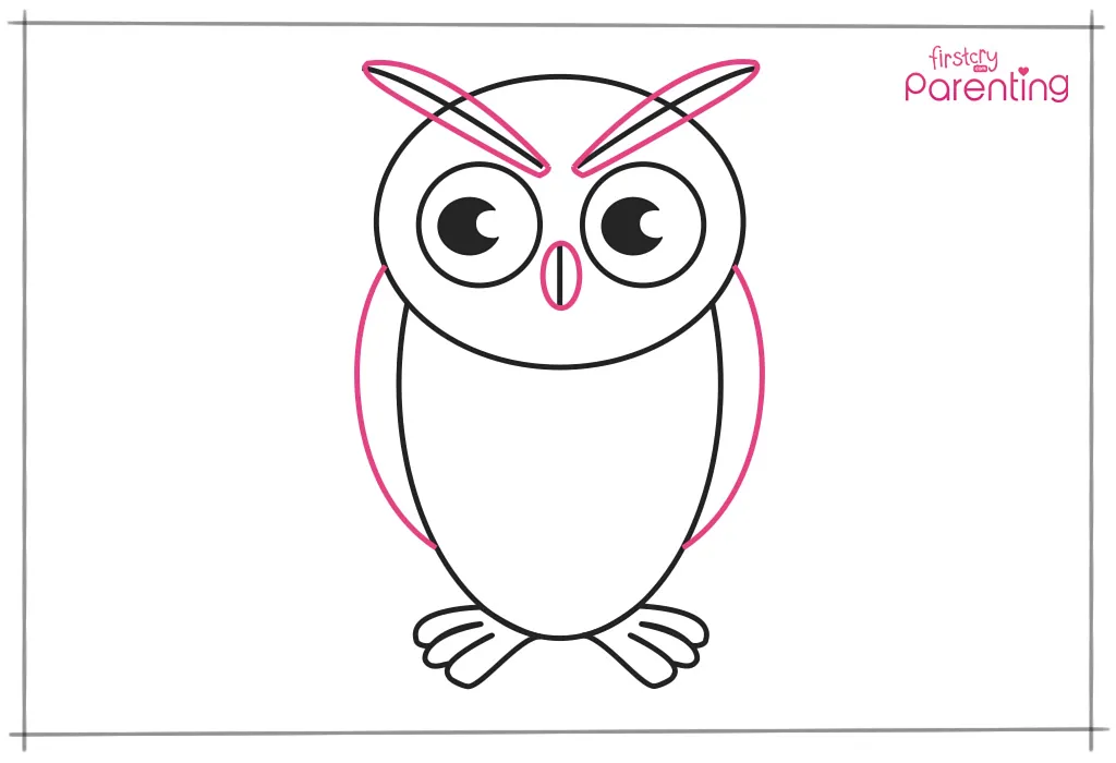 simple owl drawings