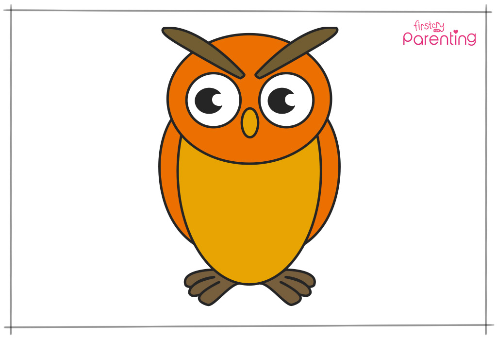 How to Draw an Owl for Kids