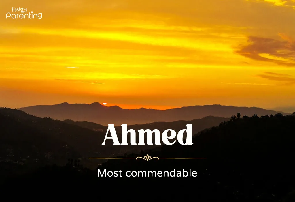 Ahmed - Quranic Names for Girls and Boys