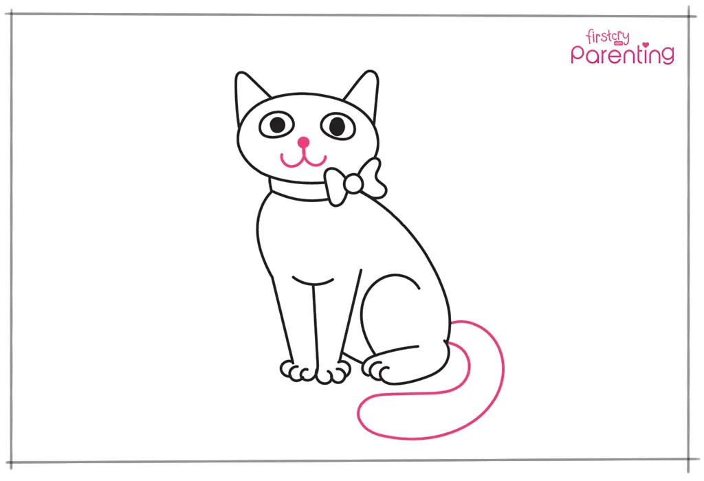 simple drawing of a cat