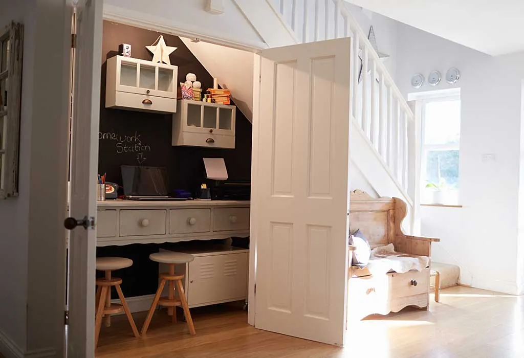 Closet Homework Desk