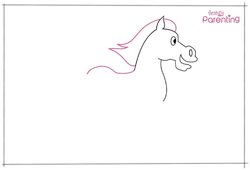 how to draw a horse
