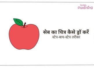 सेब (एप्पल) का चित्र ड्रॉ करने का तरीका बच्चों के लिए सेब (एप्पल) का चित्र ड्रॉ करने का तरीका बच्चों के लिए