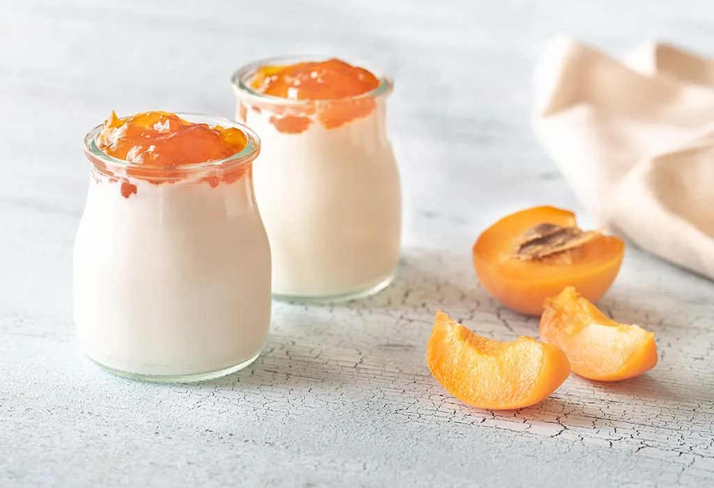 Apricot Banana Greek Yoghurt Puree