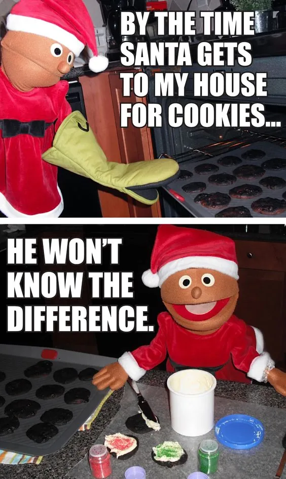 Burnt Christmas Cookies Meme 