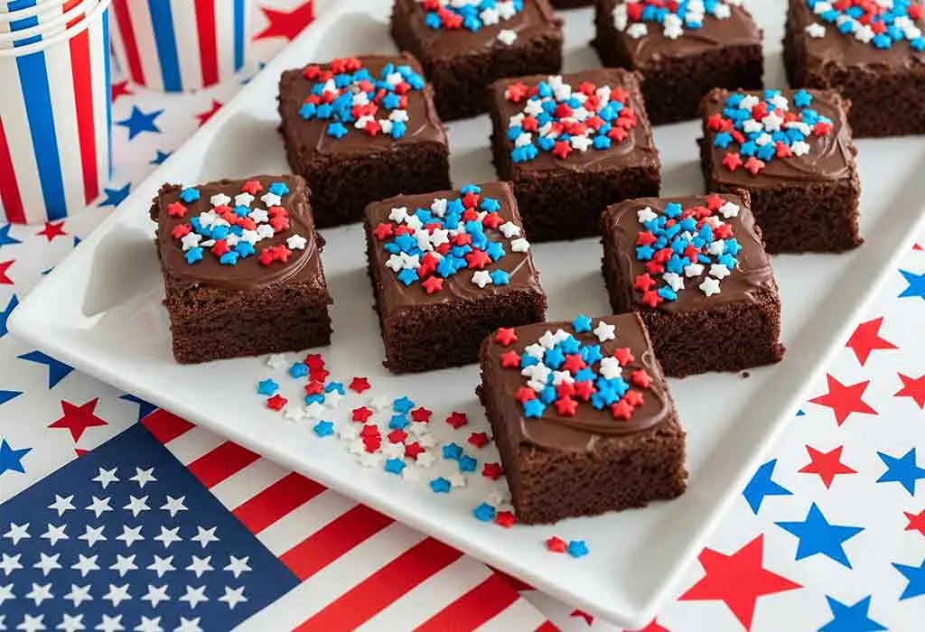 Flag Brownies
