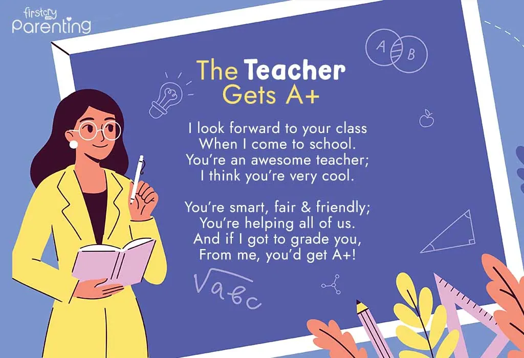 The Teacher Gets A+ Poem