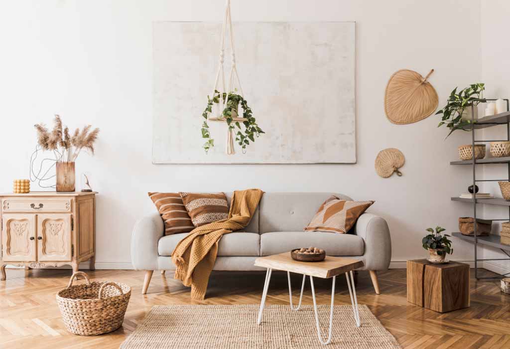 cozy boho living room inspiration