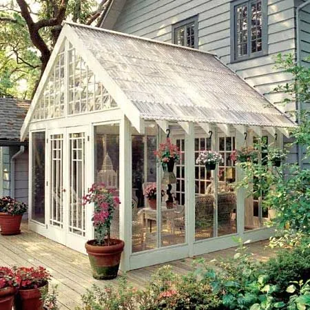Glasshouse Styled Screened Porch
