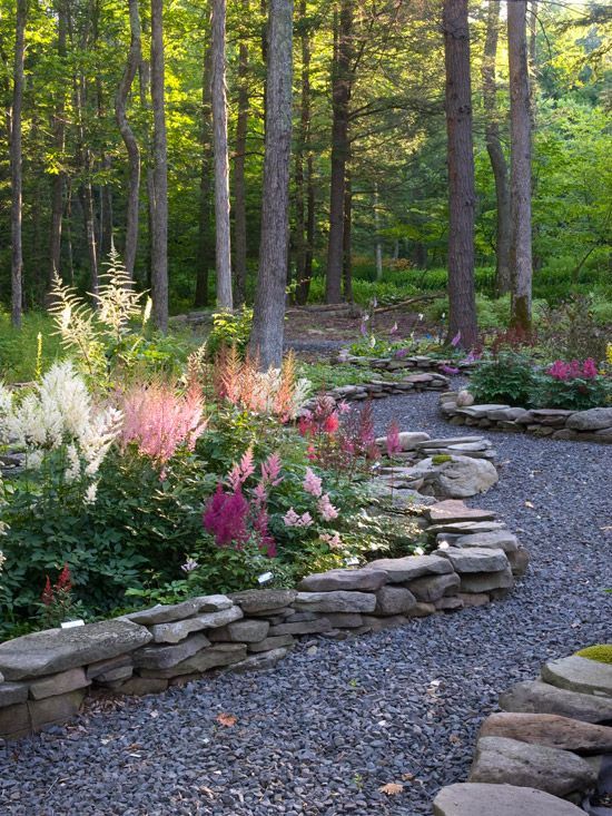 Rustic Elements with Small Flower Beds