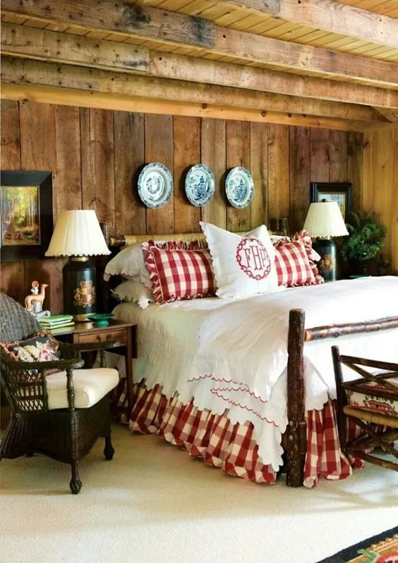 Cabin Style Country Bedroom