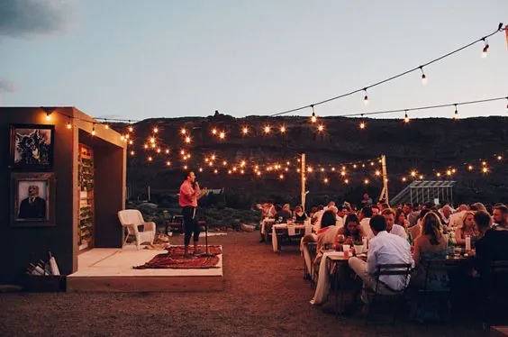 A Backyard stage