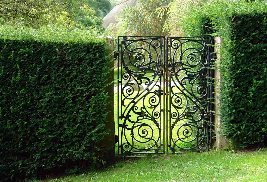 20 Best Garden Gate Ideas For Your Backyard, Essential Garden Metal Arbor With Gate