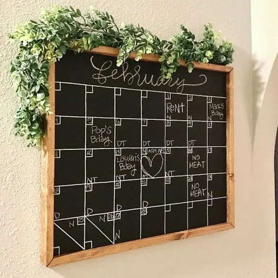 Chalkboard Calendar
