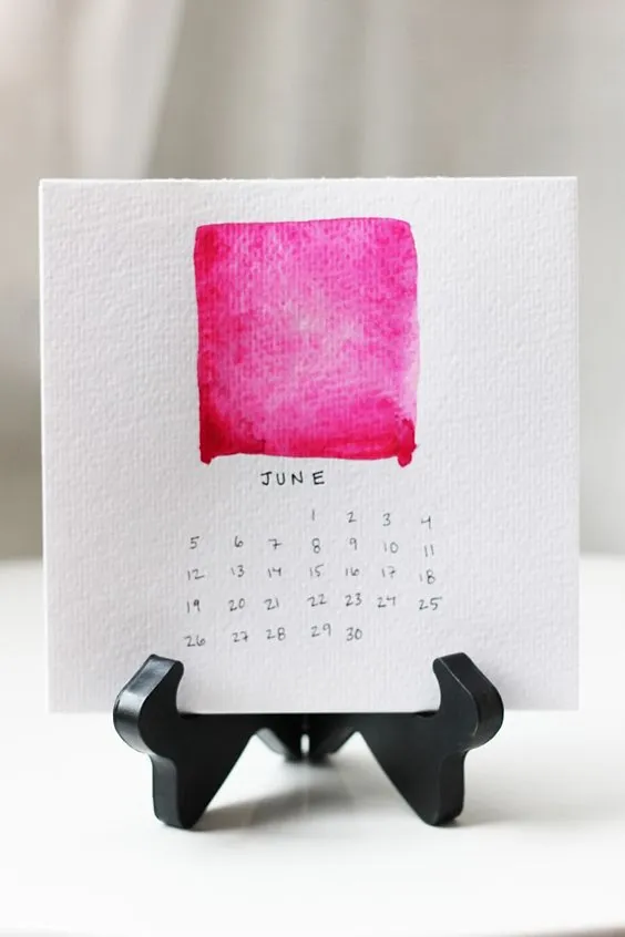 Watercolour Perpetual Calendar
