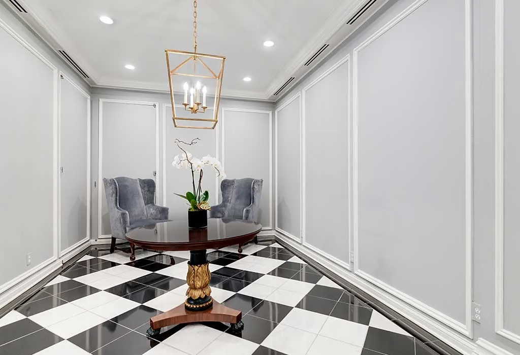 CHECKERBOARD FLOOR DESIGN