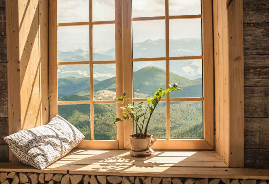 bay window decor living room