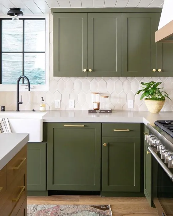 15 Best Green Kitchen Ideas