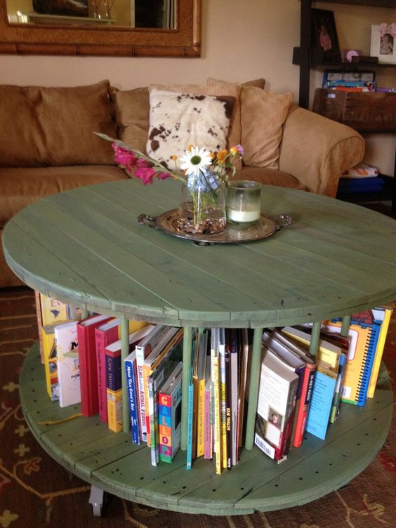 Cable Spool Coffee Table