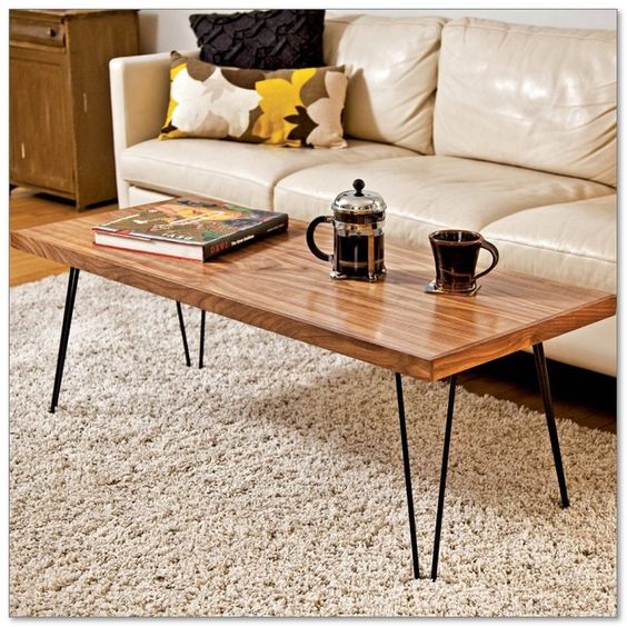15 Amazing Coffee Table Decor Ideas For, How To Make A Side Table With Hairpin Legs
