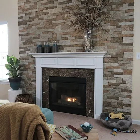 Stone Fireplace