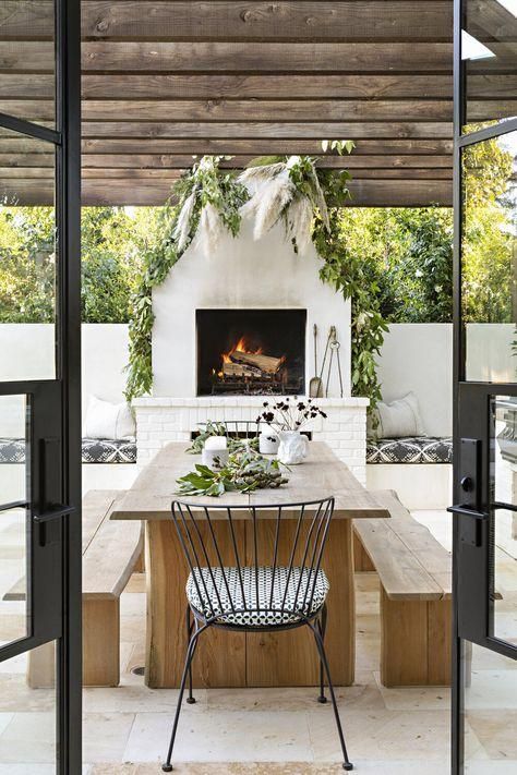 Vintage Style Outdoor Fireplaces