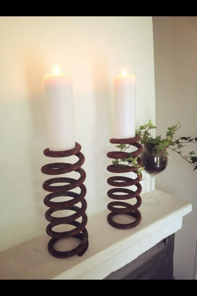 Coil Spring Candle Stand