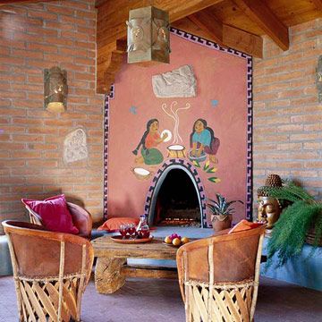 Color Themed Fireplaces