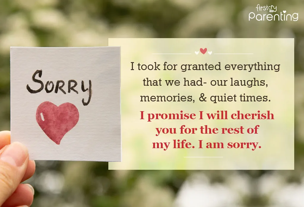 sorry messages for your family