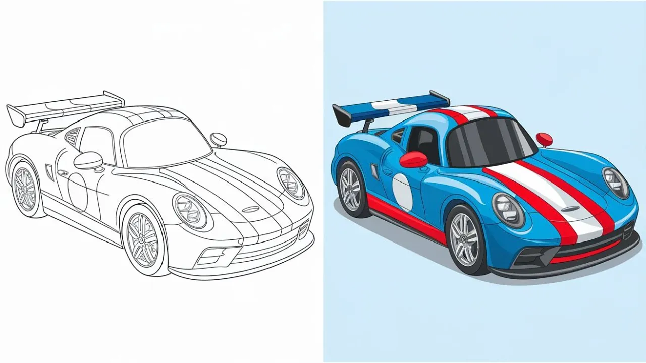Race Car Coloring Pages – Free Printable Sheets and Pictures