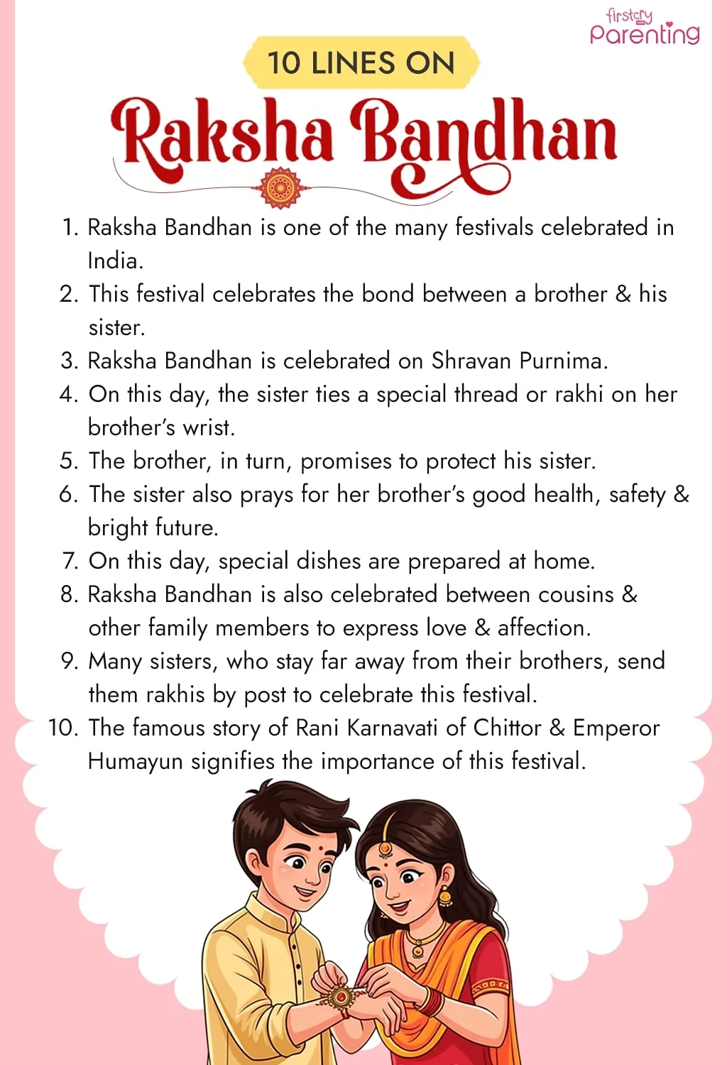 10 Lines on Raksha Bandhan