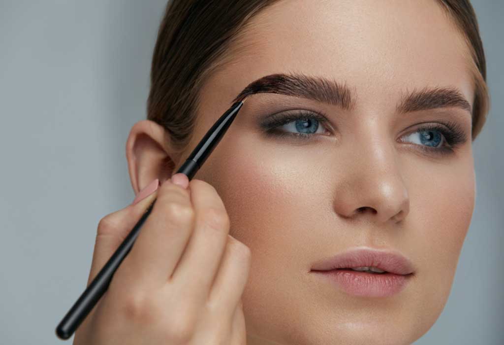 Outline the brows with gentle strokes