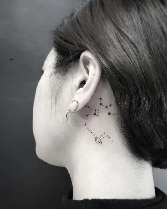 10 Best Behind The Ear Tattoo Design Ideas