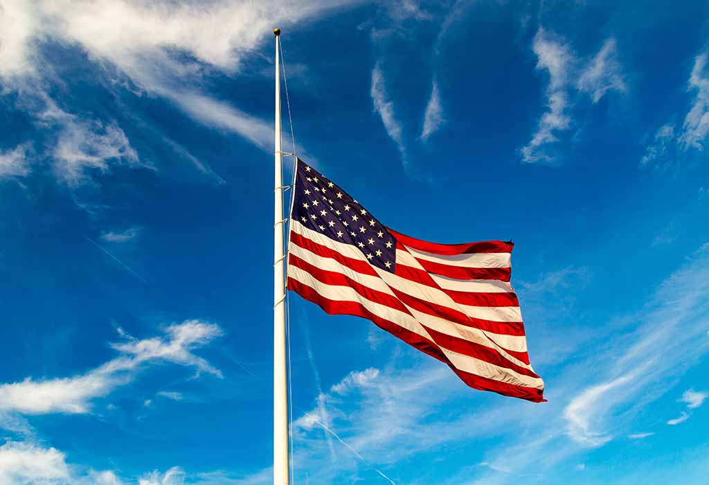 AT HALF-STAFF OR HALF-MAST