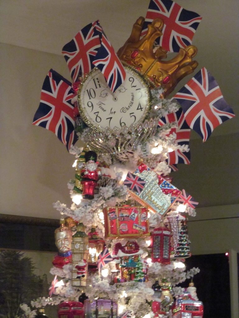 London-Themed Christmas Tree
