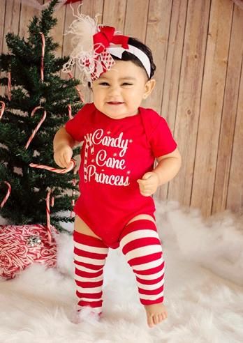 Xmas Toddler Baby Kids Girls Striped Princess Dress Christmas Outfits Clothes A