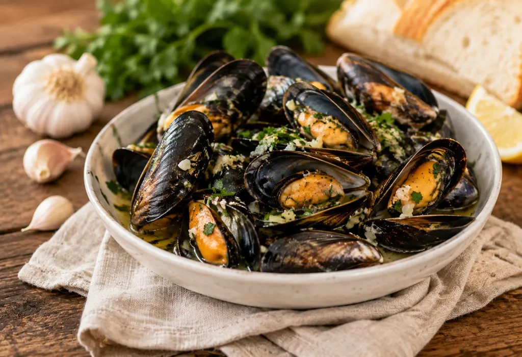 Garlic Butter Mussels&nbsp;