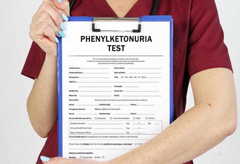 Phenylketonuria (PKU) Test for a Newborn