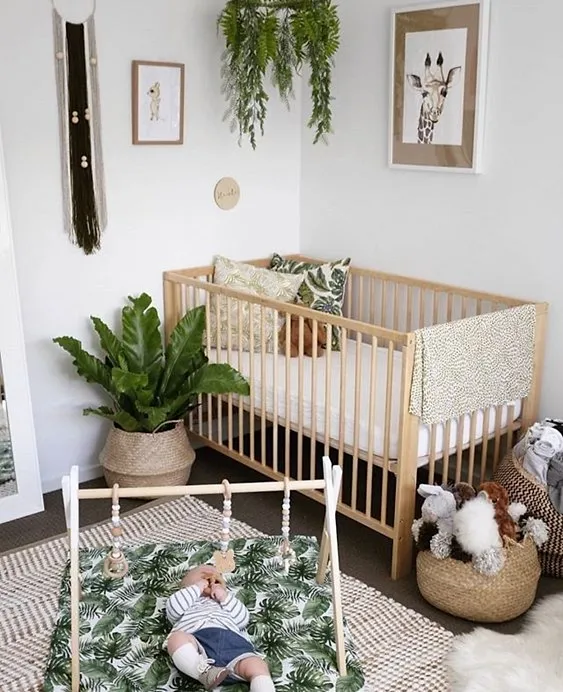 Outdoor themed nursery store decor