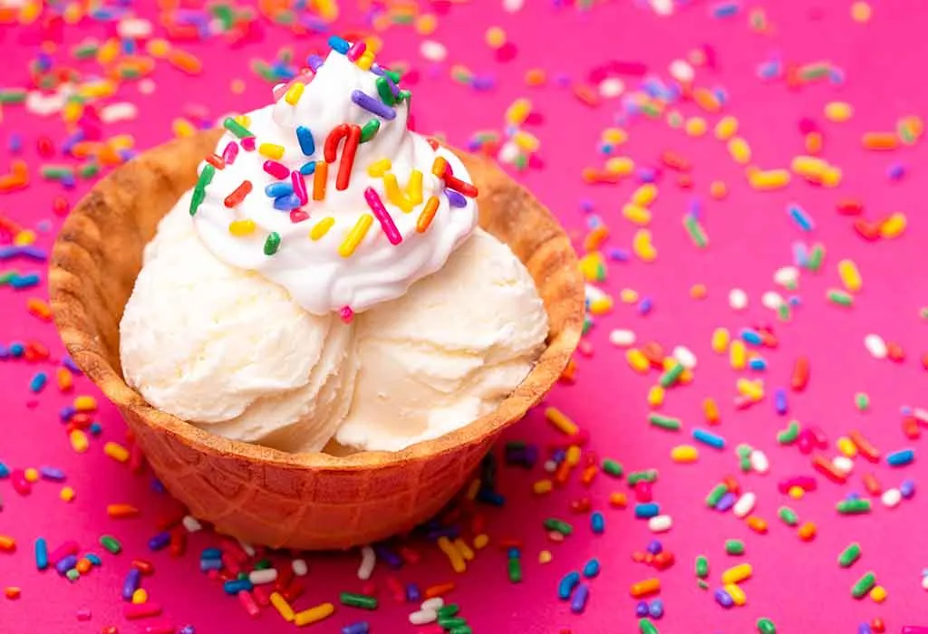 Ice Cream With Sprinkle Toppings Theme