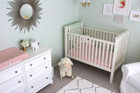 Baby room shop ideas mint green