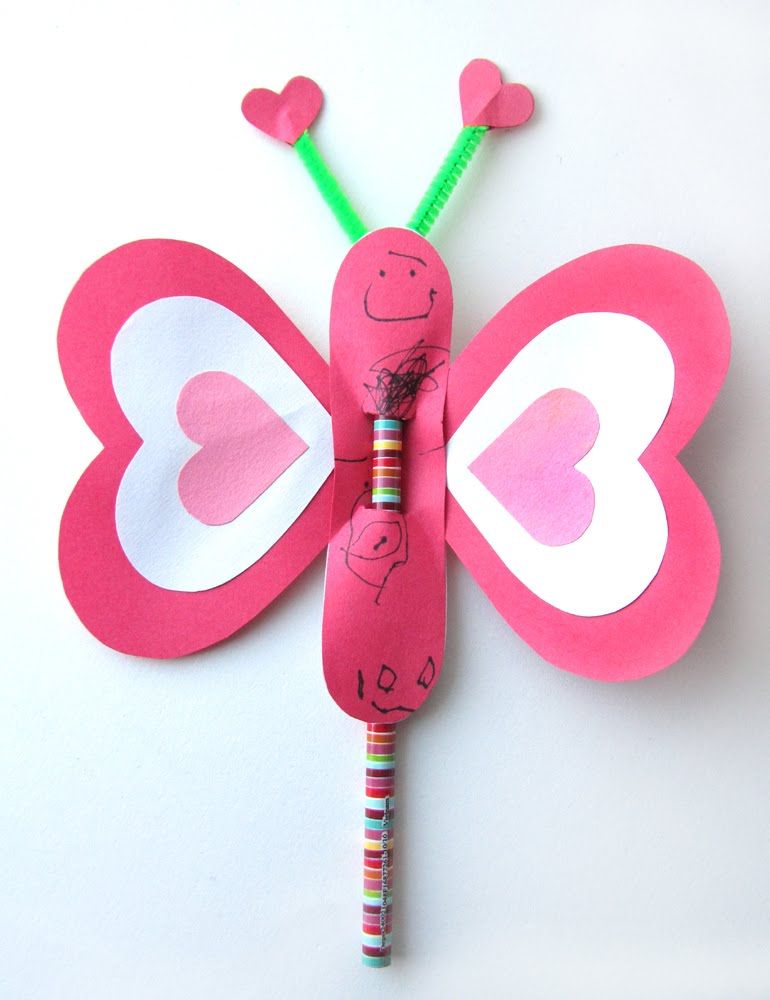 Valentine Pencil Love-Butterfly