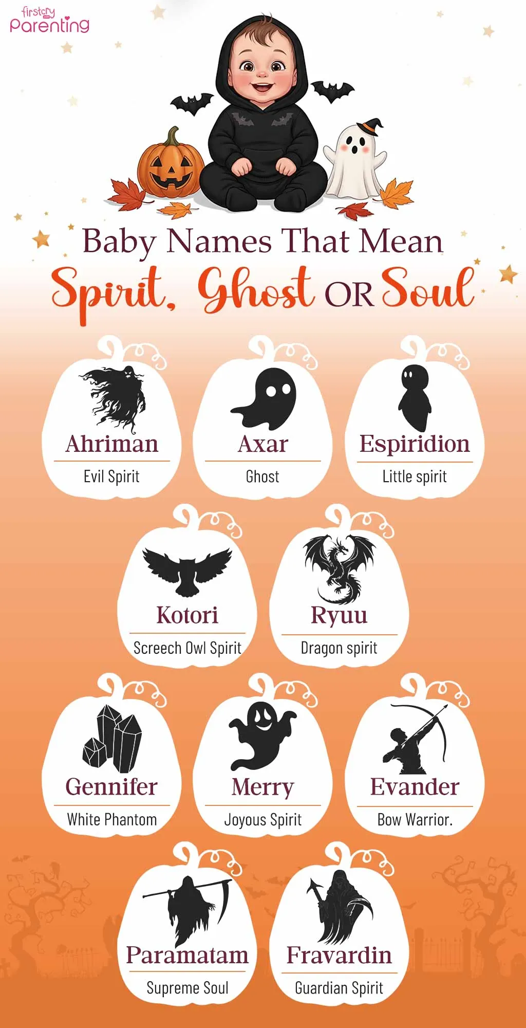 Infographic - Names That Mean Spirit, Ghost, or Soul For Boys & Girls