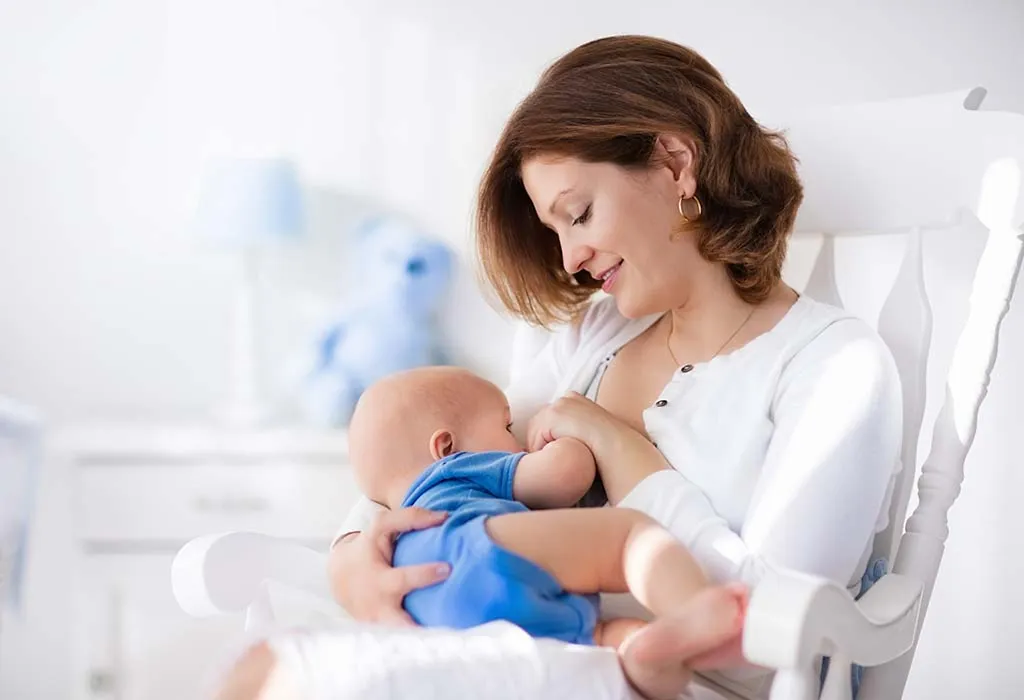 Baby drinking deals milk from mom