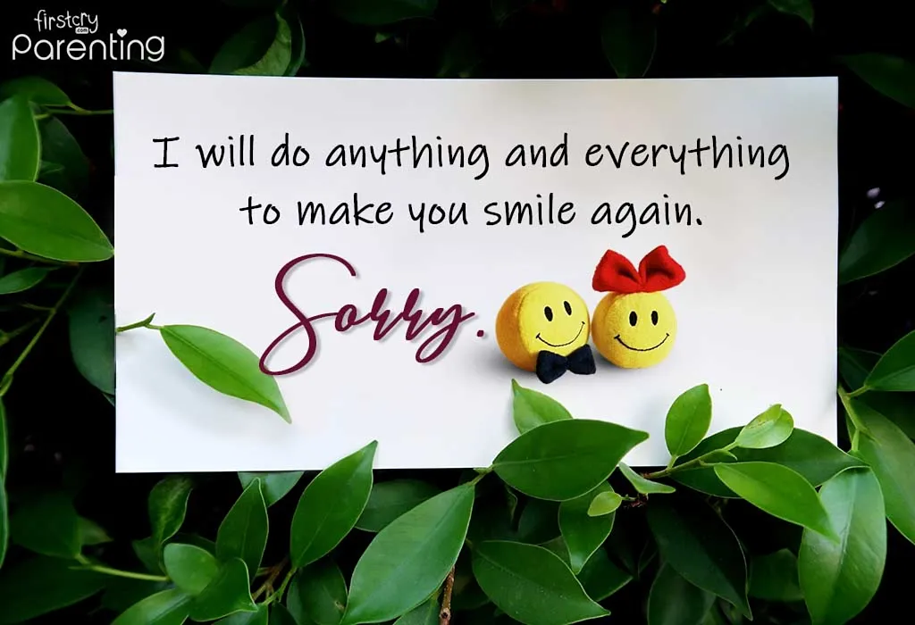 Romantic sorry messages for your wife